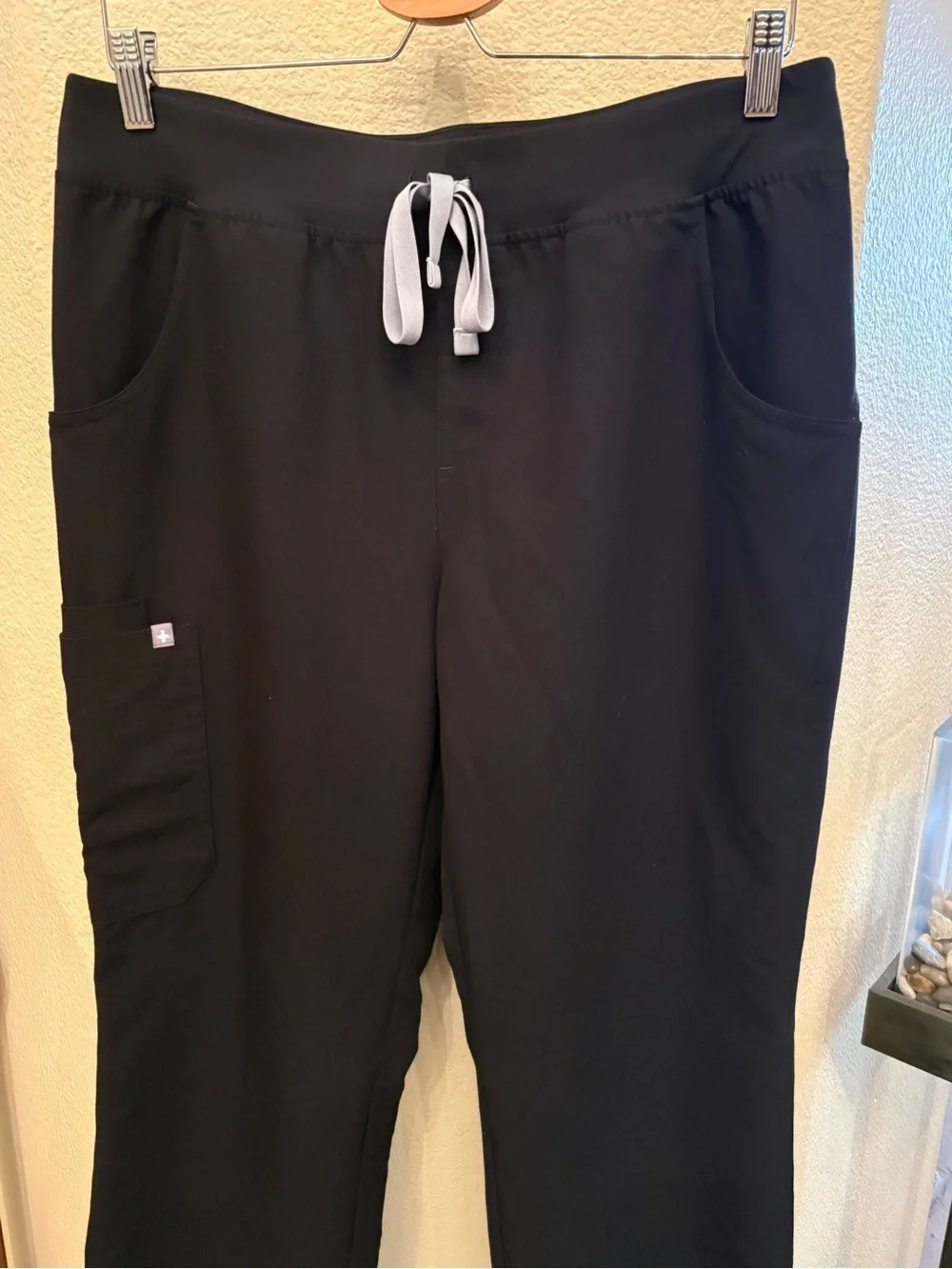 Figs Women Black Technical Collection Scrub Pants Size Large